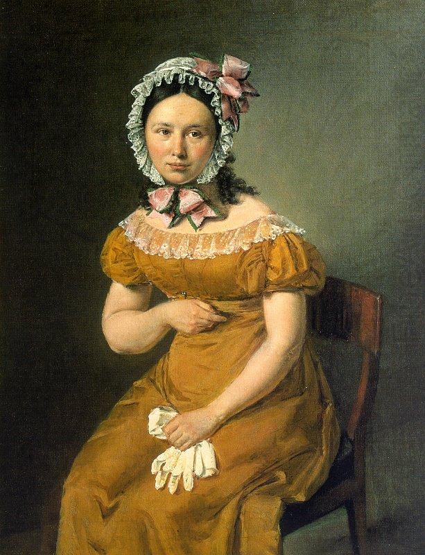 Portrait of the Artist's Wife, Catherine Jensen, Christian Albrecht Jensen